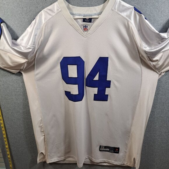 #94 Demarcus Ware Dallas Football Jersey Authentic On Field NFL XL White 56" - Picture 1 of 12